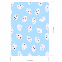 vidaXL Printed Rug Multicolour 160x230cm Fabric Runner Rug Area Floor Carpet - Additional view 4