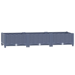 vidaXL Raised Bed Outdoor Plant Box Garden Planter Flower Pot Polypropylene