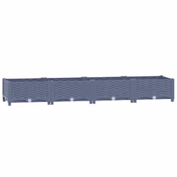 vidaXL Raised Bed Outdoor Plant Box Garden Planter Flower Pot Polypropylene