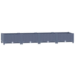 vidaXL Raised Bed Outdoor Plant Box Garden Planter Flower Pot Polypropylene