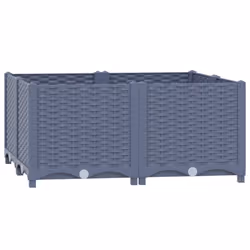 vidaXL Raised Bed Outdoor Plant Box Garden Planter Flower Pot Polypropylene