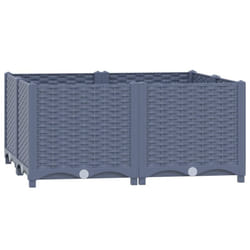 vidaXL Raised Bed Outdoor Plant Box Garden Planter Flower Pot Polypropylene
