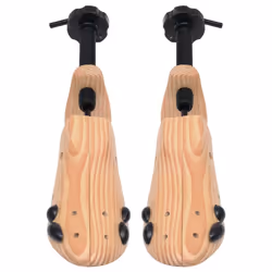 vidaXL Solid Pine Wood Shoe Trees Size 36-40 Wooden Shoe Shape Holder House - Additional view 4