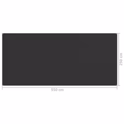 vidaXL Tent Carpet 250x550 cm Anthracite Outdoor Camping Hiking Rug Patio - Additional view 3