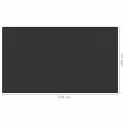 vidaXL Tent Carpet 400x700 cm Anthracite Outdoor Camping Hiking Rug Patio