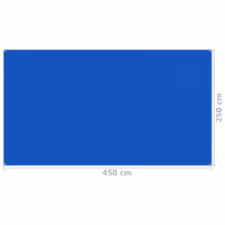 vidaXL Tent Carpet 250x450 cm Blue Patio Outdoor Camping Rug Tent Accessory