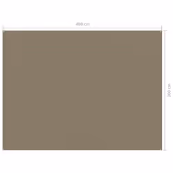 vidaXL Tent Carpet 300x400 cm Taupe Outdoor Camping Rug Patio Carpet Picnic - Additional view 3