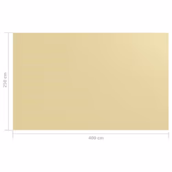 vidaXL Tent Carpet 250x400 cm Beige Patio Outdoor Camping Rug Tent Accessory