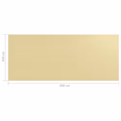 vidaXL Tent Carpet 250x600 cm Beige Patio Outdoor Camping Rug Tent Accessory