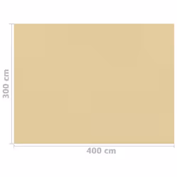 vidaXL Tent Carpet 300x400 cm Beige Camping Rug Tent Accessories Patio Carpet