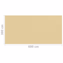 vidaXL Tent Carpet 300x600 cm Beige Camping Rug Tent Accessories Patio Carpet