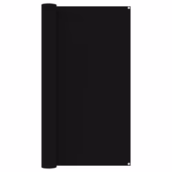 vidaXL Tent Carpet 200x300 cm Black Camping Tool Outdoor Rug Patio Hiking Mat