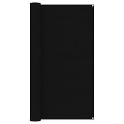 vidaXL Tent Carpet 200x300 cm Black Camping Tool Outdoor Rug Patio Hiking Mat