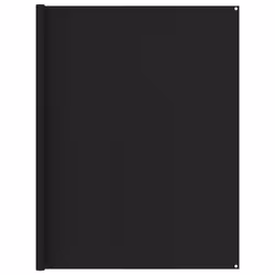 vidaXL Tent Carpet 250x300 cm Black Outdoor Camping Hiking Rug Patio Accessory