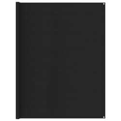 vidaXL Tent Carpet 250x300 cm Black Outdoor Camping Hiking Rug Patio Accessory