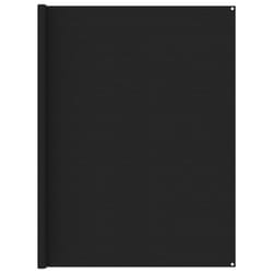 vidaXL Tent Carpet 250x350 cm Black Outdoor Camping Hiking Rug Patio Accessory