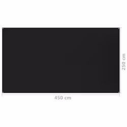 vidaXL Tent Carpet 250x450 cm Black Patio Carpet Camping Accessories Rug Set - Additional view 3