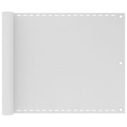 vidaXL Balcony Screen White 75x300 cm HDPE Outdoor Privacy Garden Sunshade
