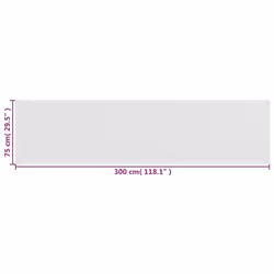 vidaXL Balcony Screen White 75x300 cm HDPE Outdoor Privacy Garden Sunshade