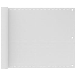 vidaXL Balcony Screen White 75x500 cm HDPE Outdoor Privacy Garden Sunshade
