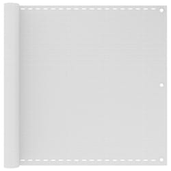 vidaXL Balcony Screen White 90x300 cm HDPE Outdoor Privacy Garden Sunshade