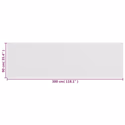 vidaXL Balcony Screen White 90x300 cm HDPE Outdoor Privacy Garden Sunshade - Additional view 4
