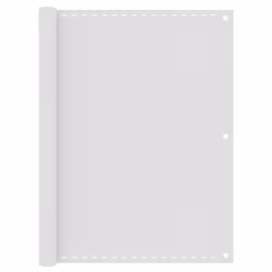vidaXL Balcony Screen White HDPE Garden Fence Outdoor Sunshade Privacy Screen