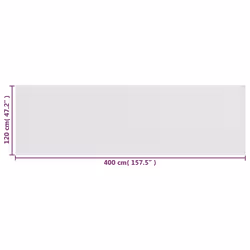 vidaXL Balcony Screen White HDPE Garden Fence Outdoor Sunshade Privacy Screen - Additional view 4