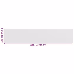vidaXL Balcony Screen White Balcony Privacy Fence Outdoor Screen Protective - Additional view 3