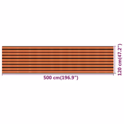 vidaXL Balcony Screen Multicolour HDPE Garden Outdoor Privacy Fence Screen
