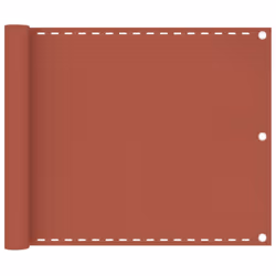 vidaXL Balcony Screen Terracotta HDPE Protective Privacy Fence Outdoor Garden