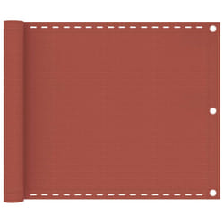 vidaXL Balcony Screen Terracotta HDPE Protective Privacy Fence Outdoor Garden