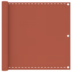 vidaXL Balcony Screen Terracotta 90x300 cm HDPE Fence Outdoor Privacy Screen