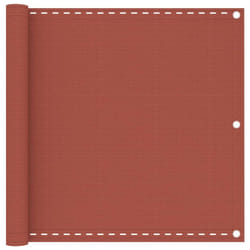 vidaXL Balcony Screen Terracotta 90x300 cm HDPE Fence Outdoor Privacy Screen