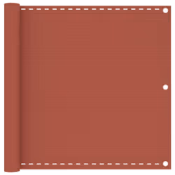 vidaXL Balcony Screen Terracotta 90x400 cm HDPE Fence Outdoor Privacy Screen