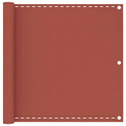 vidaXL Balcony Screen Terracotta 90x600 cm HDPE Fence Outdoor Privacy Screen