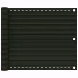 vidaXL Balcony Screen Dark Green HDPE Patio Privacy Protective Fence Screen