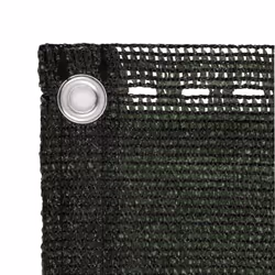 vidaXL Balcony Screen Dark Green HDPE Protective Privacy Fence Outdoor Garden - Additional view 2