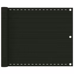 vidaXL Balcony Screen Dark Green HDPE Outdoor Garden Sunshade Privacy Screen