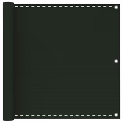 vidaXL Balcony Screen Dark Green 90x300 cm HDPE Outdoor Garden Sun Shelter