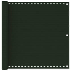 vidaXL Balcony Screen Dark Green 90x300 cm HDPE Outdoor Garden Sun Shelter