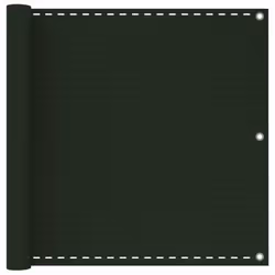 vidaXL Balcony Screen Dark Green 90x400 cm HDPE Outdoor Garden Sun Shelter