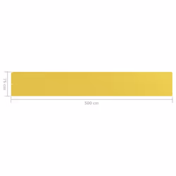 vidaXL Balcony Screen Yellow 75x500 cm HDPE Outdoor Privacy Sunshade Patio - Additional view 4