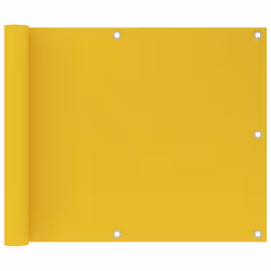 vidaXL Balcony Screen Yellow 75x600 cm HDPE Outdoor Privacy Sunshade Patio