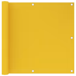 vidaXL Balcony Screen Yellow 90x600 cm HDPE Outdoor Patio Garden Sun Shelter