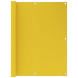 vidaXL Balcony Screen Yellow 120x500 cm HDPE Outdoor Privacy Sunshade Patio