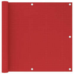vidaXL Balcony Screen Red 90x300 cm HDPE Outdoor Privacy Protective Sunshade
