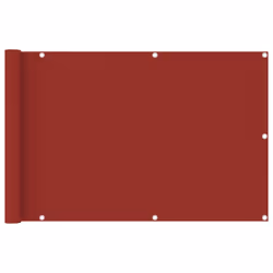 vidaXL Balcony Screen Red 90x400 cm HDPE Outdoor Privacy Protective Sunshade