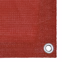 vidaXL Balcony Screen Red 90x400 cm HDPE Outdoor Privacy Protective Sunshade