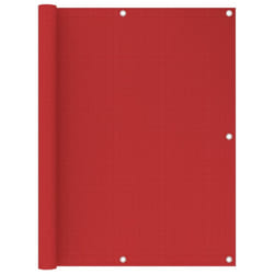 vidaXL Balcony Screen Red 120x400 cm HDPE Outdoor Privacy Protective Sunshade